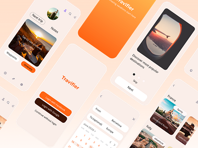 14 Daily UI. Travelling app