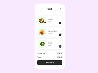 15 Daily UI. Food App app branding button design food illustration inspiration iphone logo minimalism neumorphic new online order payment store trend ui ux