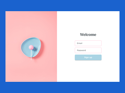 19 Daily UI. Welcome page
