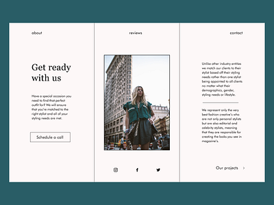 28 Daily UI. Styling Agency