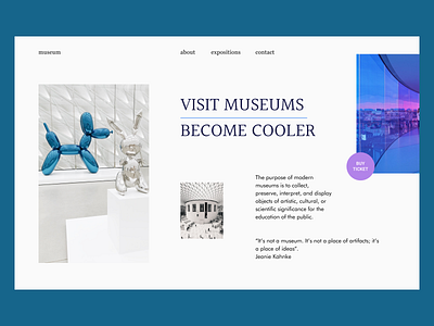 34 Daily UI. Museum Website