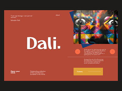 40 Daily UI. Exhibition Website