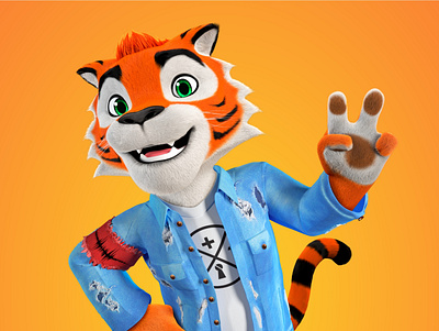 tigre 3d animation 3d modeling character design mascot mascote 3d personagem 3d
