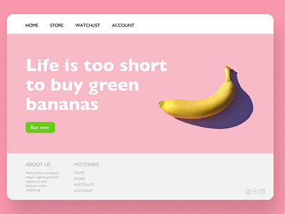 Landing Page | BananaShop