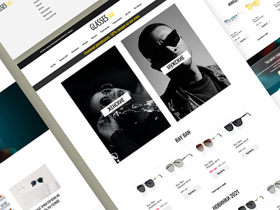 Eyewear | UX Design branding branding and identity design eyewear glasses shop shop design ui ui web design ux web design web design webdesign