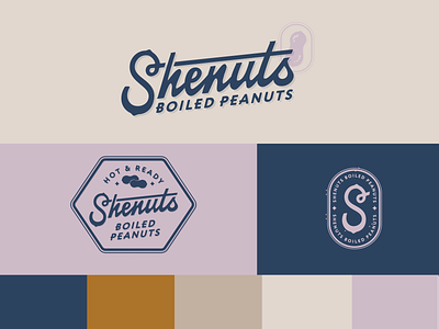 Shenuts Boiled Peanuts | Branding branding food bev logo typography vintage