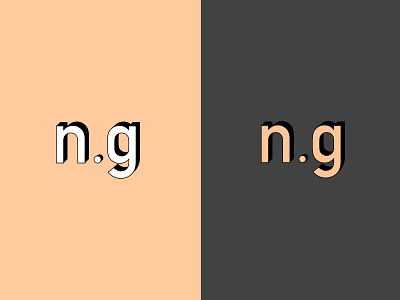 Peachy N.G din invert logo logotype typography