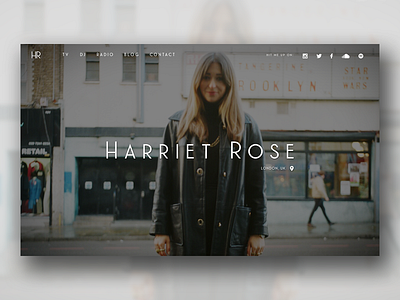 Harriet Rose Website brand identity landing page logo logotype photography typography waverley website