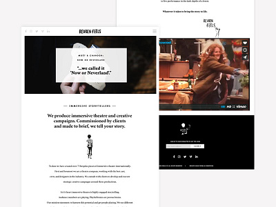 Reuben Feels | Homepage Layout