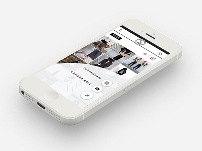 Search Style | Upload Button on click fashion menu mobile design upload