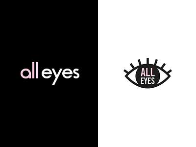 All Eyes | Logo Options brand identity colour illustration logo palette typography