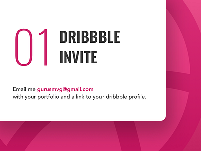 01 Dribbble Invite