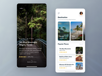 Travel App animation app card design dribbble experience free icon illustration interface invitation ios mobile new phone typography ui user ux vector