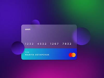 Debit card design by Mariya Ostapchuk on Dribbble