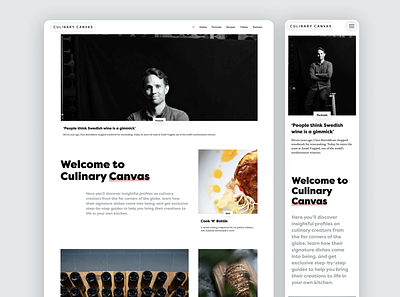 Culinary Canvas | Web design branding design graphic design logo visual identity web