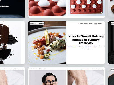 Culinary Canvas | Web design