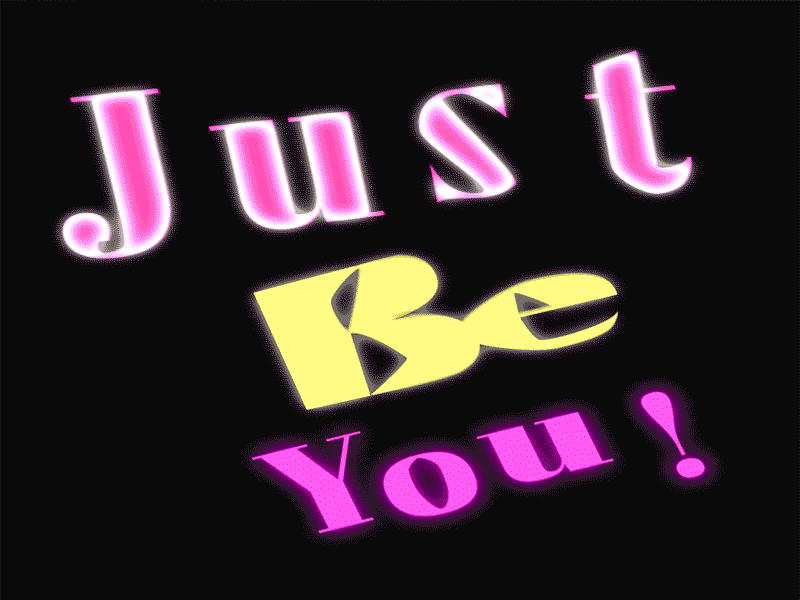Just Be You! design graphic design illustration typography vector web