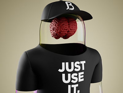 Bubdy : Just Use it! (Yes, Your braind!) 3d 3d modeling 3dcharacter 3ddesign 3dillustration blender design illustration logo ui