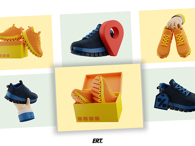 3D E-Commerce Shoes pack