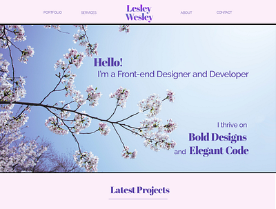 Personal Portfolio Website design portfolio site ui web design