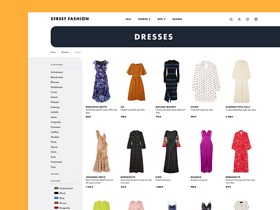 fashion e-shop catalog