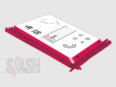 Slash Concept Sketch concept interaction interface mobile product design sketch ui ux