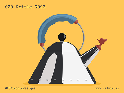 020 Kettle 9093 100iconicdesigns alessi design flat graves illustration industrialdesign kettle product productdesign