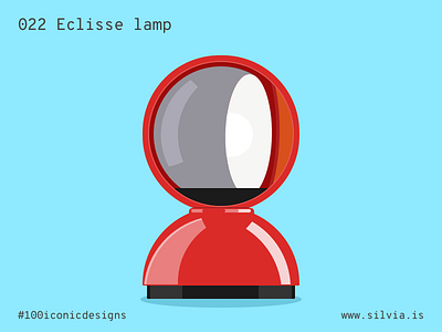022 Eclisse Lamp 100iconicdesigns artemide design eclipse flat illustration industrialdesign italiansdoitbetter lamp magistretti product productdesign