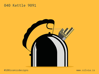 040 Kettle 9091 100iconicdesigns 9091 alessi design flat illustration industrialdesign kettle product productdesign sapper