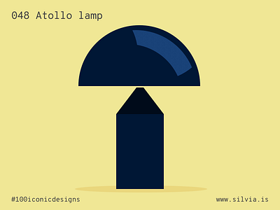 048 Atollo Lamp 100iconicdesigns design flat illustration industrialdesign italiansdoitbetter magistretti oluce product productdesign