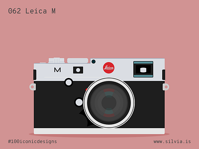 062 Leica M 100iconicdesigns camera design flat german illustration industrialdesign leica photo product productdesign
