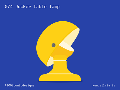 074 Jucker Table Lamp 100iconicdesigns flat flos illustration industrialdesign italiansdoitbetter jucker lamp product productdesign scarpa