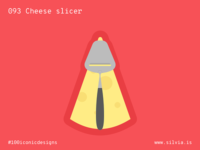 093 Cheese Slicer 100iconicdesigns bjørklund cheese flat food illustration industrialdesign product productdesign slicer