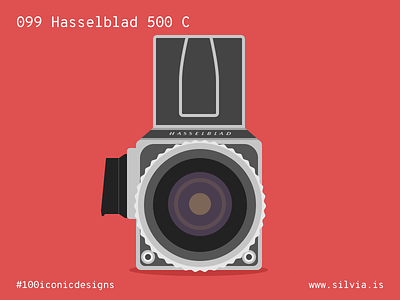 099 Hasselblad 500 C 100iconicdesigns camera flat hasselblad illustration industrialdesign product productdesign