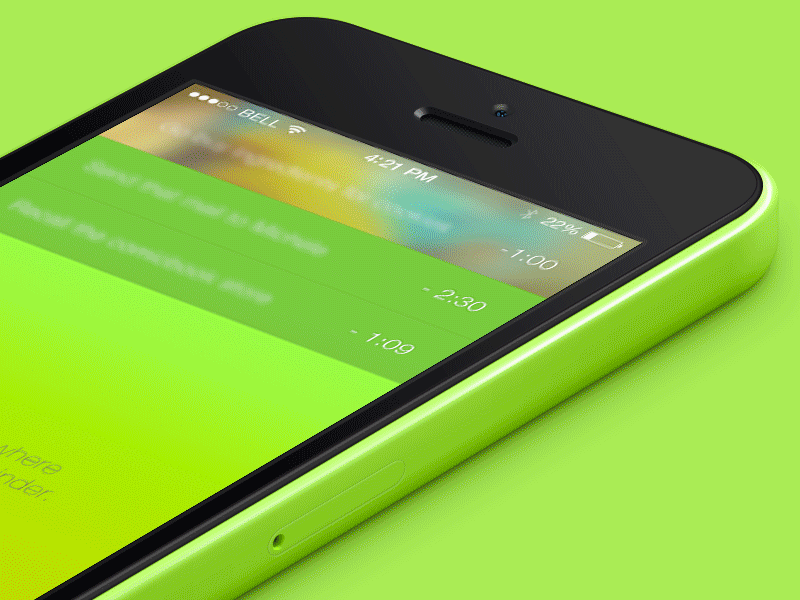 iPhone - An App I'm Working On 5c 5s animated app colors design gif ios 7 iphone ui user interfaces