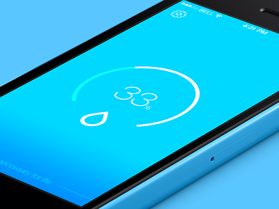 iDrinkWater 3 - UI app ui ios iphone water