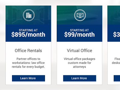 Pricing Table for Law Firm Suites landing page pricing pricing boxes pricing table services ui