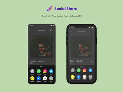 Daily UI #010 - Social Share app daily ui 009 daily ui 010 daily ui challenge dailyui design figma figmadesign mobile app social social share ui