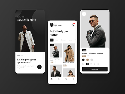 Fashion Mobile Apps Exploration app brand clean clothing design e commerce ecommerce app fashion fashion app fashion app. ecommerce app. figma jacket minimalist mobile app ohaio outfit shopping shopping app ui ux