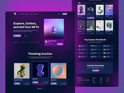 SpaceZ - NFT Landing Page Exploration