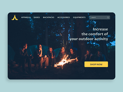 Outdoor Shop Landing Page