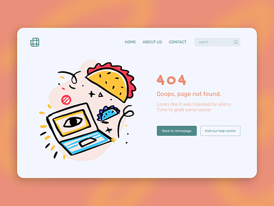 404 Error Page 404 error page dailyui design ui web