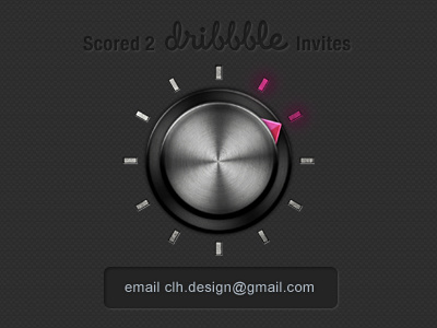 2 Dribbble Invites dial dribbble giveaway illustration invitations invite invites vector