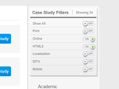 Case study filter