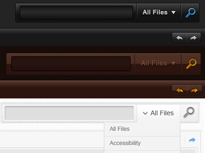 Skins black buttons concept dark ui grey html5 html5 ui light ui maroon search ser interface skins ui white