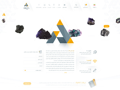 AKTA | Arya Commodities Supply Co. corporate design flat ivahid layout ui ux webdesign website