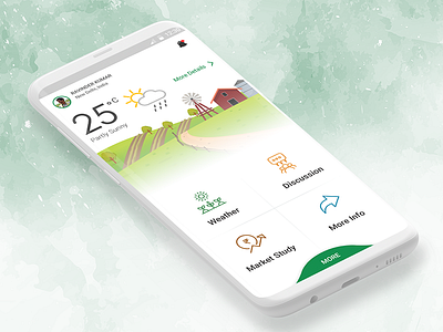 Landing Screen Concept application clean concept home interface landing location screen temperature ui ux weather