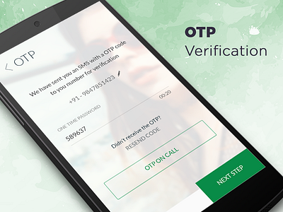 OTP Verification clothes concept ecommerce otp app ui ux easy to shop