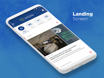 University App Landing Screen Ui Conecpt