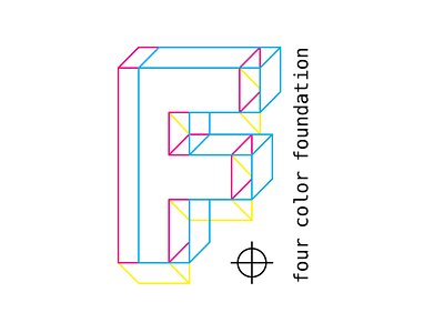 Four Color Foundation artist cmyk designer font foundation gotham menlo monolinear optical illusion photographers printing